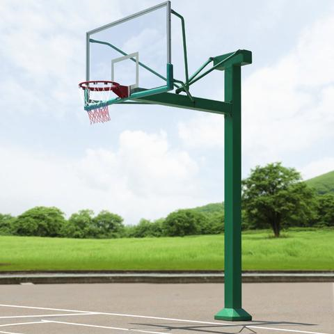 兴义贵州篮球场施工浅谈地埋固定式篮球架安装方法